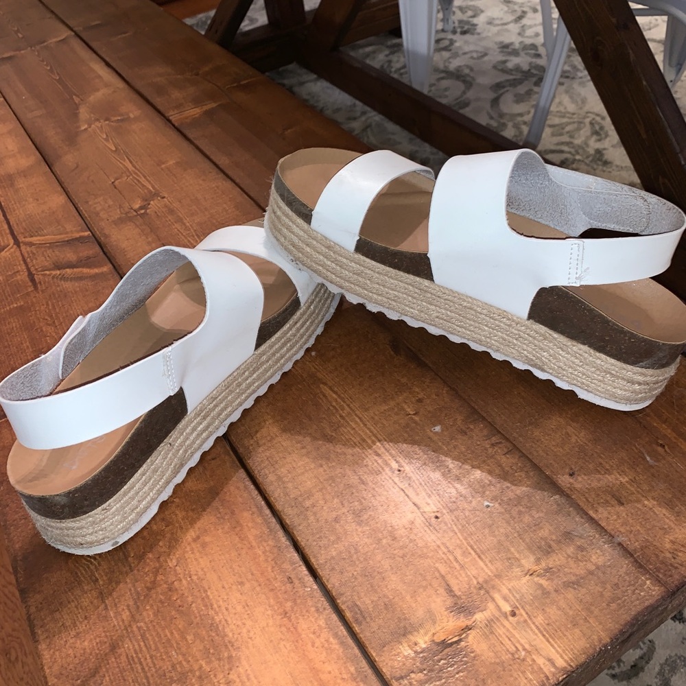 White Platform Sandals
